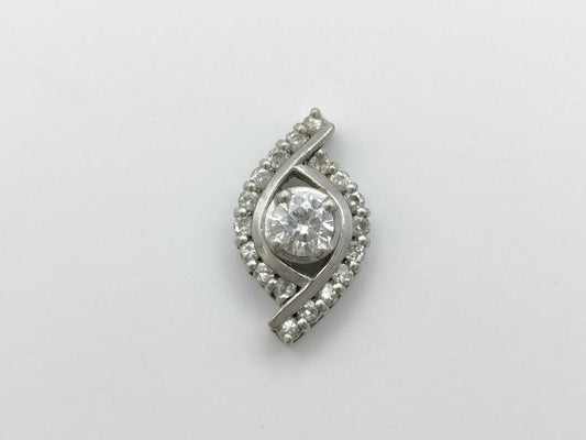 D0.273ct FD0.25ct Pt900 3.1g Pendant Top 
