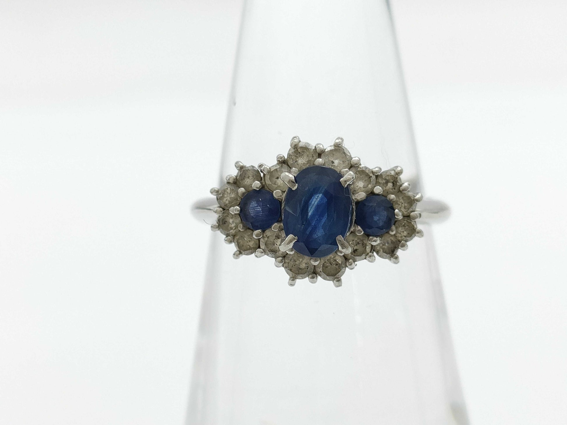 S1.00ct D0.50ct PT900 4.9g Ring 