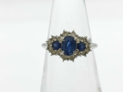 S1.00ct D0.50ct PT900 4.9g Ring 