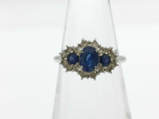 S1.00ct D0.50ct PT900 4.9g Ring 