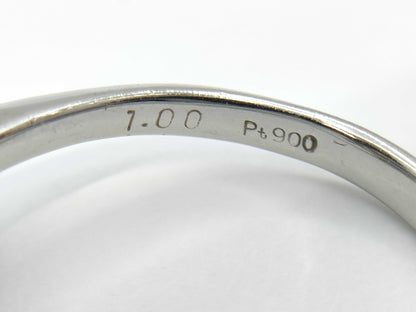 S1.00ct D0.50ct PT900 4.9g Ring 