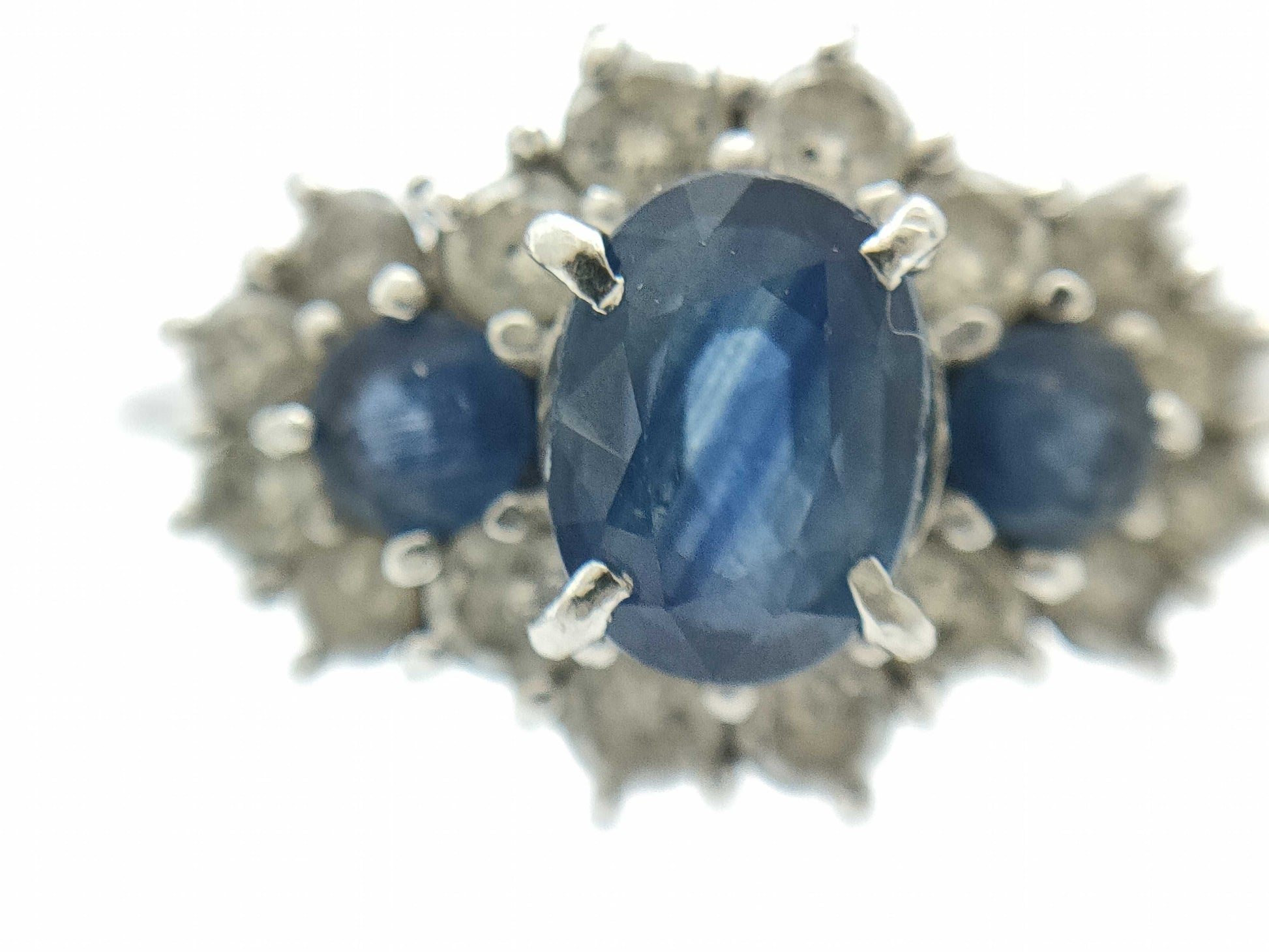 S1.00ct D0.50ct PT900 4.9g Ring 