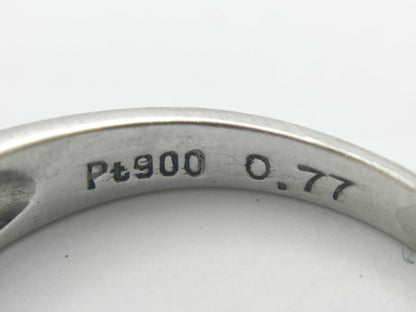 D0.77ct Pt900 4.1g Ring 