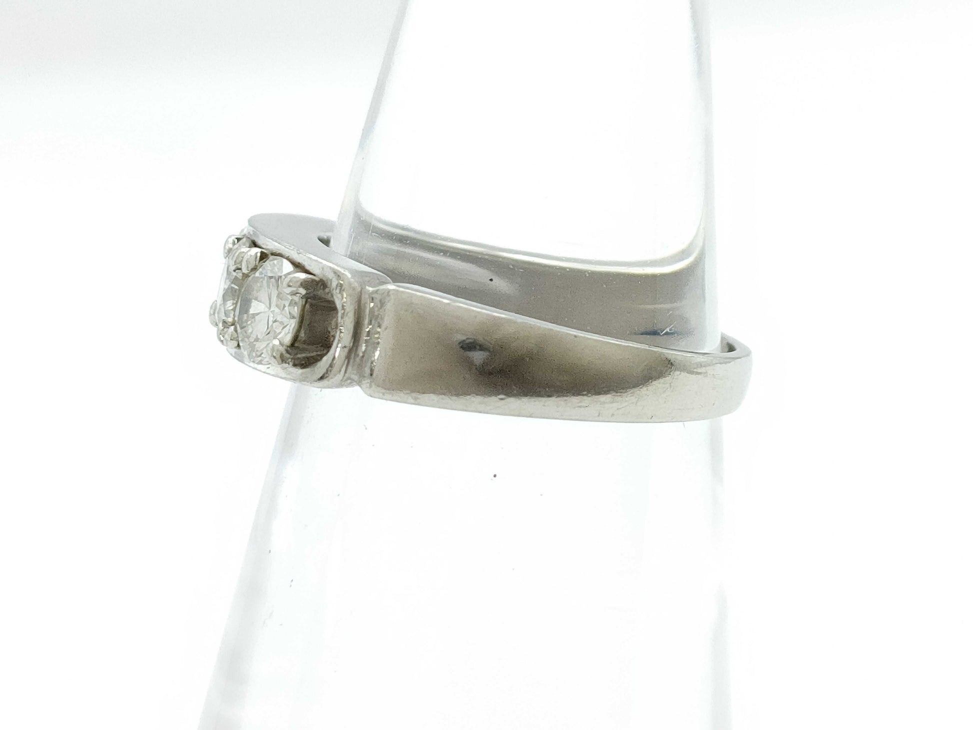 D0.77ct Pt900 4.1g Ring 
