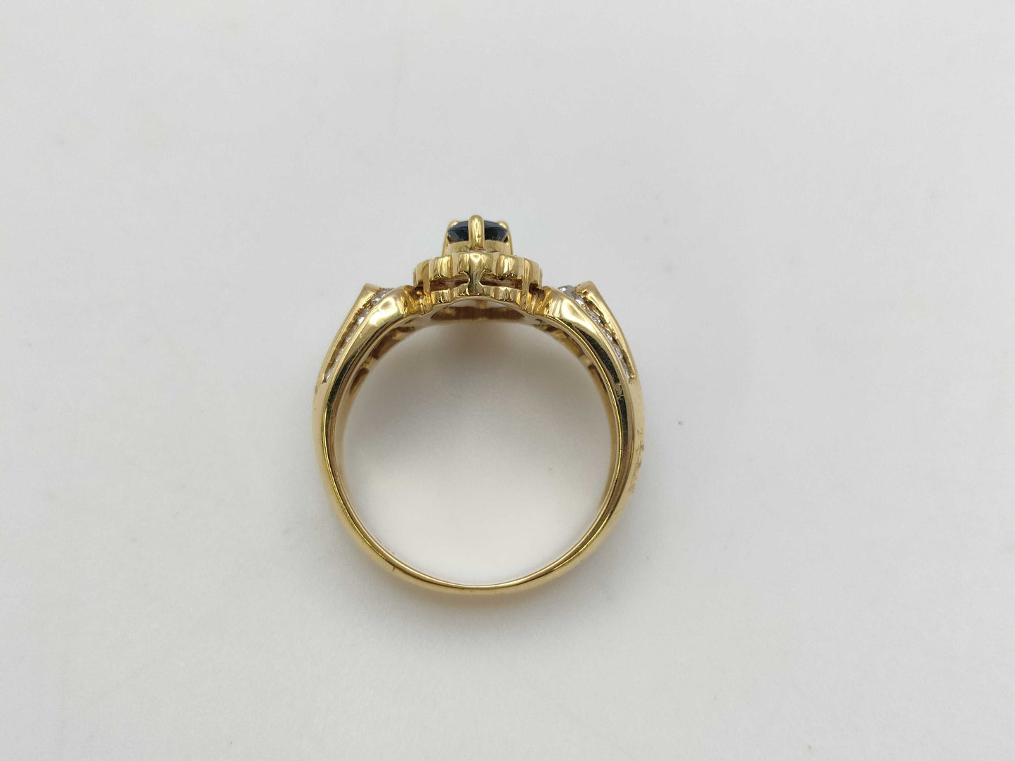 S 0.58ct D 0.84ct K18 7.2g Ring 