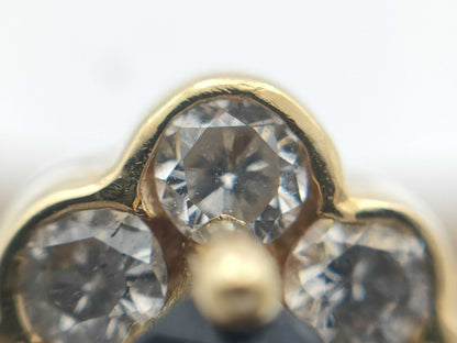 S 0.58ct D 0.84ct K18 7.2g Ring 
