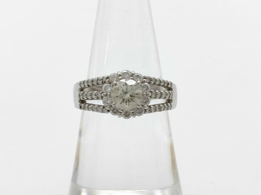 D0.626ct/0.51ct PT900 7.1g Ring 