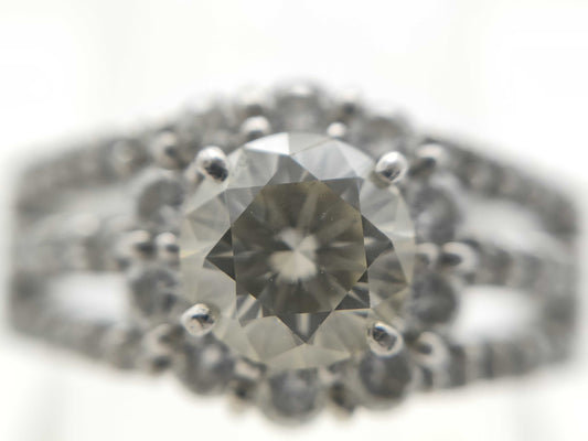 D0.626ct/0.51ct PT900 7.1g Ring 