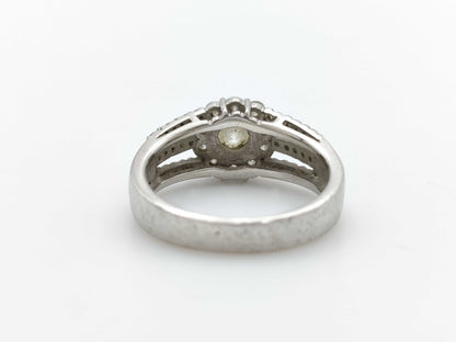 D0.626ct/0.51ct PT900 7.1g Ring 