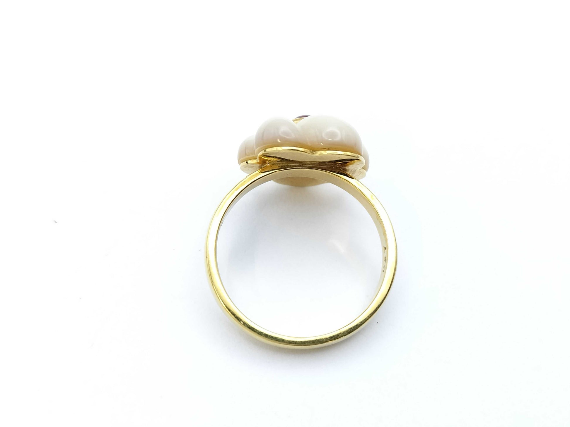 Colored Stone R0.47ct K18 5.8g Ring 