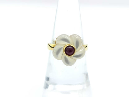 Colored Stone R0.47ct K18 5.8g Ring 