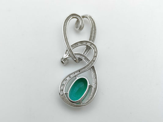 E4.63ct D0.10/0.41ct K18WG 8.6g Pendant Top 
