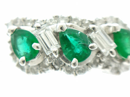 E0.76ct D0.70ct PT900 7.9g Ring 
