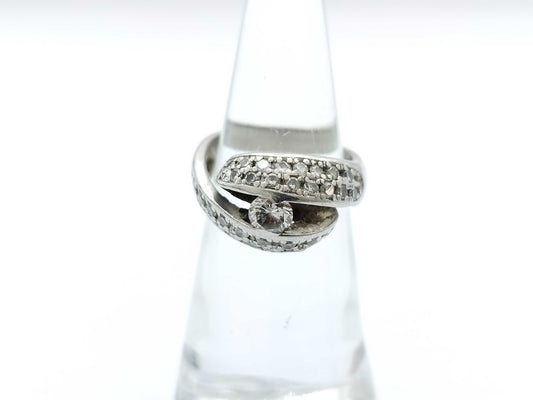 D0.31ct/0.57ct PT900 8.5g Ring 