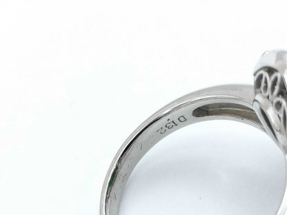 Jadeite 2.66ct D1.32ct PT900 10.8g Ring 