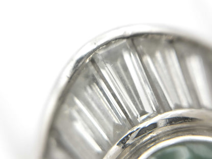 Jadeite 2.66ct D1.32ct PT900 10.8g Ring 