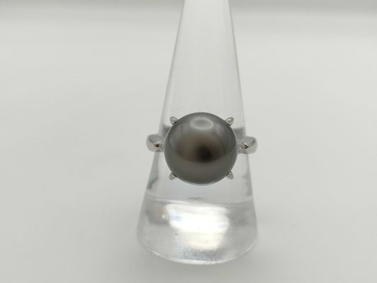 Pearl, Diameter: Approx. 12.1mm, D0.115ct, Pt900, 9.3g, Ring 