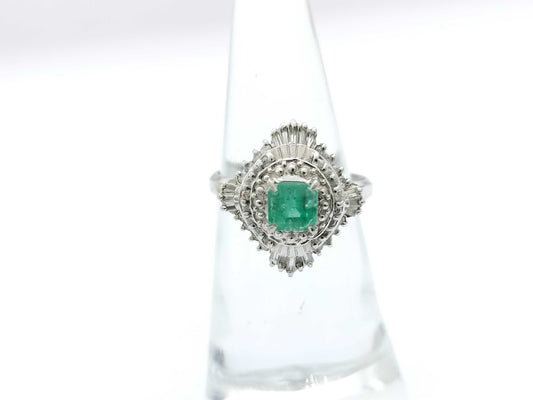E0.42ct D0.63ct PT900 6.8g Ring 