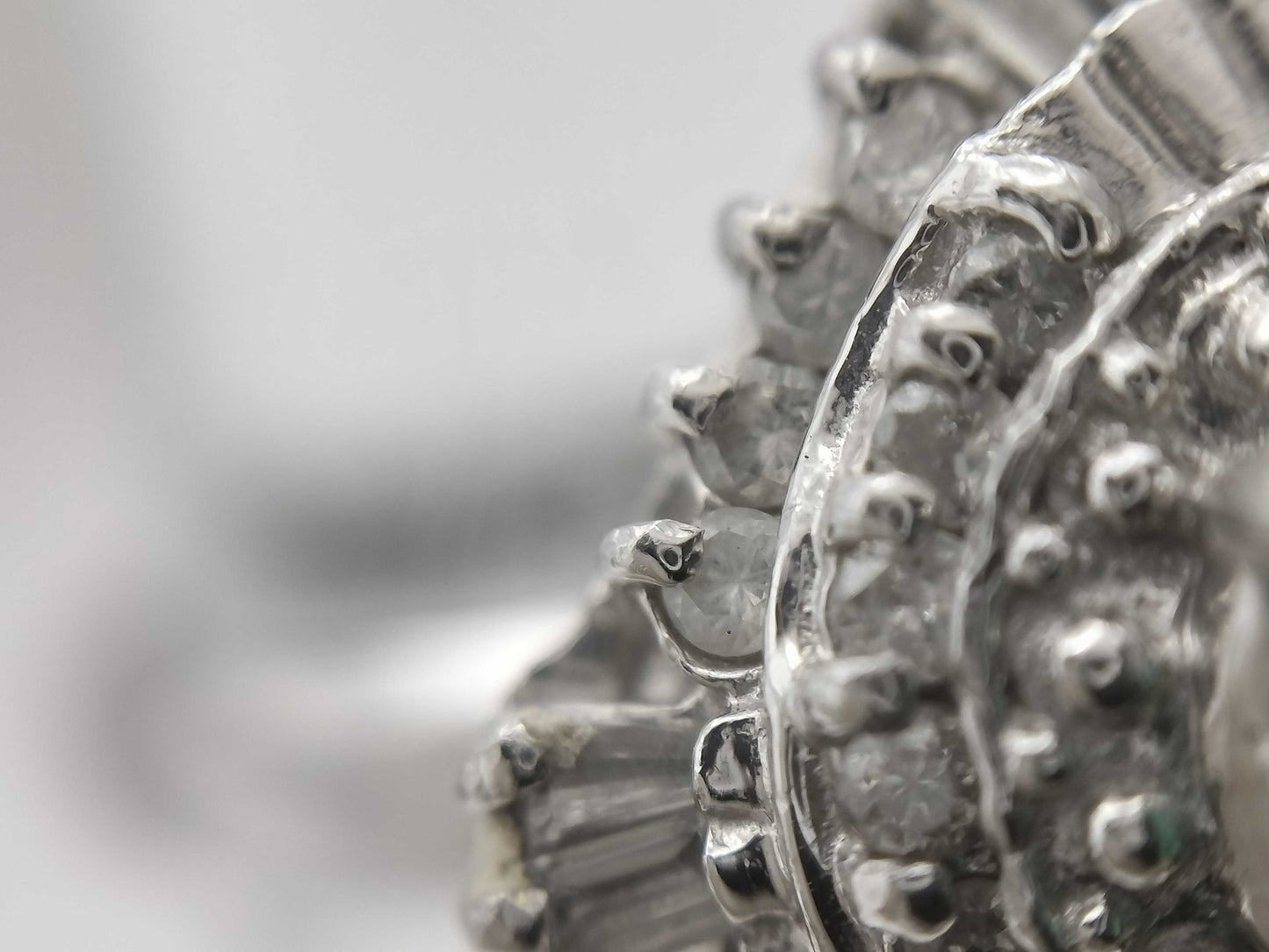 E0.42ct D0.63ct PT900 6.8g Ring 