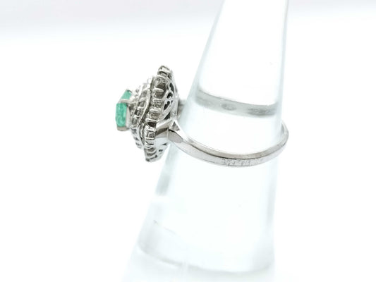 E0.42ct D0.63ct PT900 6.8g Ring 