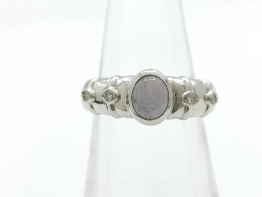 Stainless steel 1.53ct D0.03ct PT900 6.8g ring 