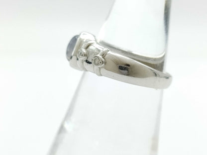 Stainless steel 1.53ct D0.03ct PT900 6.8g ring 