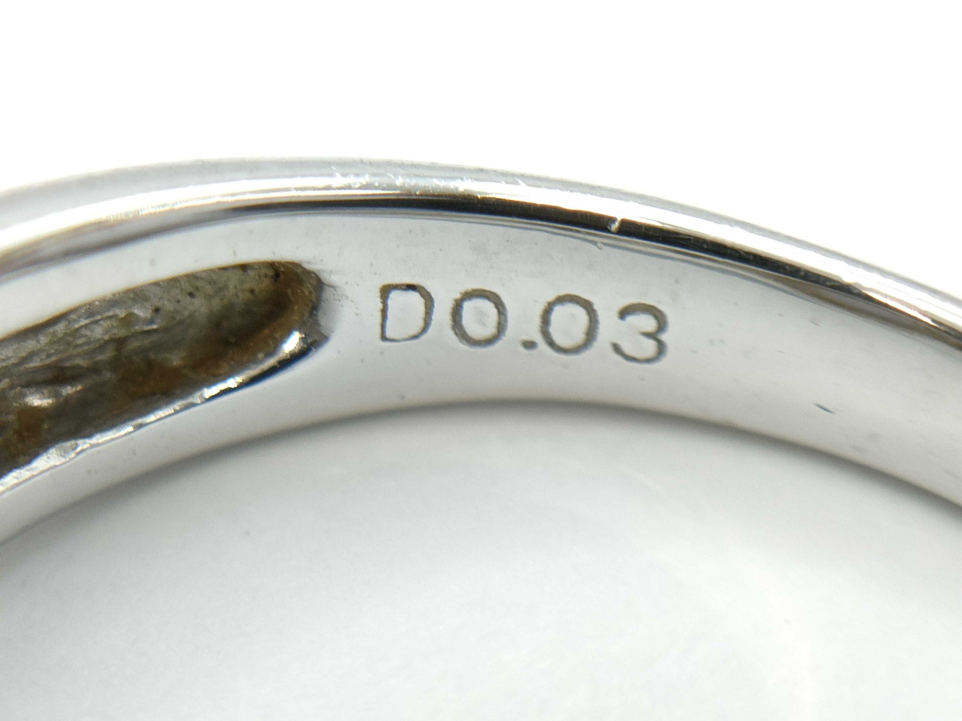 Stainless steel 1.53ct D0.03ct PT900 6.8g ring 