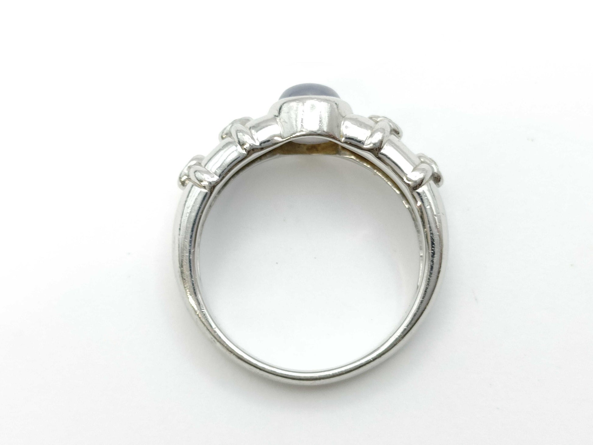 Stainless steel 1.53ct D0.03ct PT900 6.8g ring 