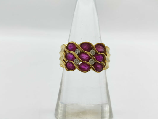 R2.04ct D0.16ct K18 6.3g Ring 