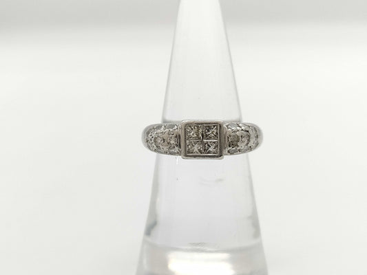 D1.00ct Pt900 9.0g Ring 