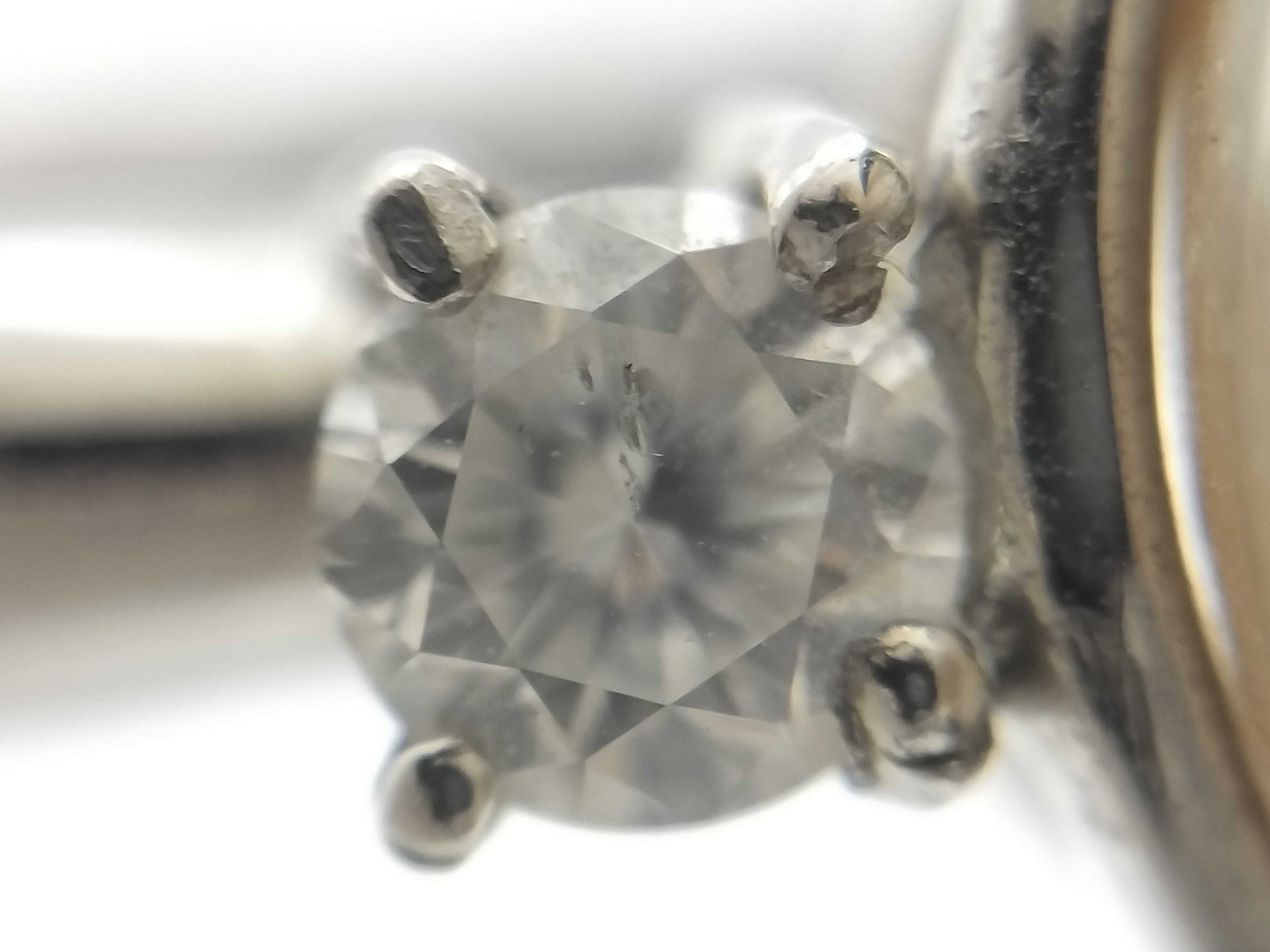Pearl Ring, Diameter: Approx. 12.1mm, D0.20ct, Pt900, 7.7g 