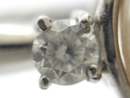 Pearl Ring, Diameter: Approx. 12.1mm, D0.20ct, Pt900, 7.7g 