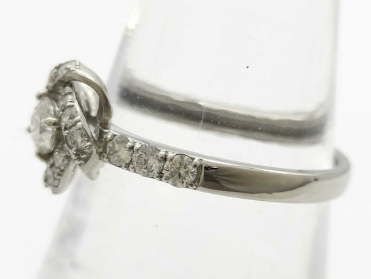 D0.20/0.35ct Pt900 3.5g Ring 