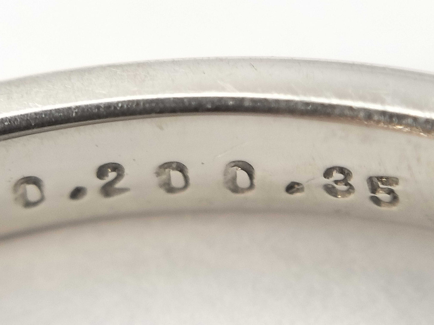 D0.20/0.35ct Pt900 3.5g Ring 