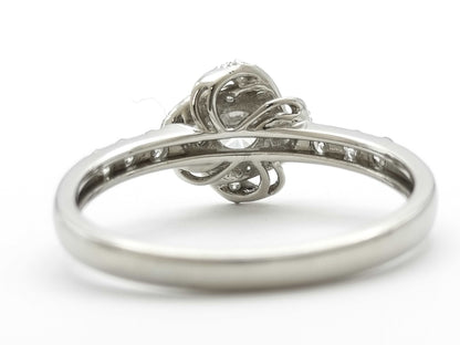 D0.20/0.35ct Pt900 3.5g Ring 