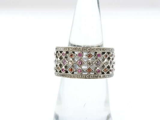Colored Stone 0.59ct D0.59ct 750 11.5g Ring 