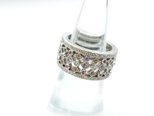 Colored Stone 0.59ct D0.59ct 750 11.5g Ring 