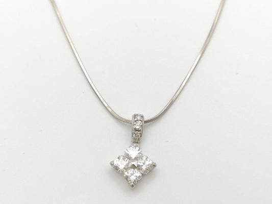 D0.87ct/0.06ct PT950/PT850 6.9g Necklace 