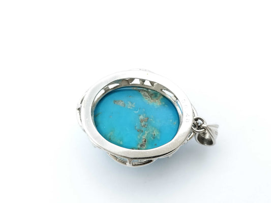 30.48ct colored stone pendant top in PT900 