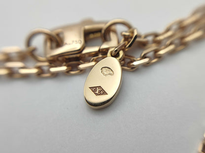 LOUIS VUITTON Star Blossom Shell Necklace, 1PD, PG, AU750, 21.2g 