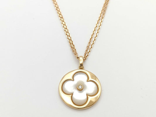 LOUIS VUITTON Star Blossom Shell Necklace, 1PD, PG, AU750, 21.2g 