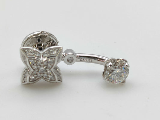 LOUIS VUITTON Star Blossom Diamond WHITE AU750 3.3g 