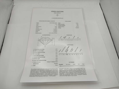 LOUIS VUITTON Star Blossom Diamond WHITE AU750 3.3g 