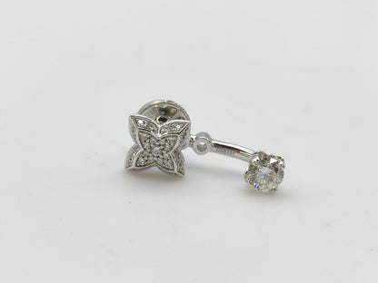 LOUIS VUITTON Star Blossom Diamond WHITE AU750 3.3g 