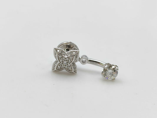 LOUIS VUITTON Star Blossom Diamond WHITE AU750 3.3g 
