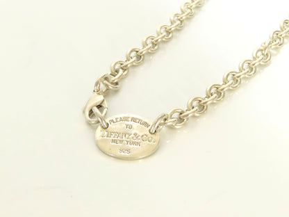 Tiffany & Co. Return to Tiffany Double Oval Tag, 925 Stamp, 51g Total Weight Necklace