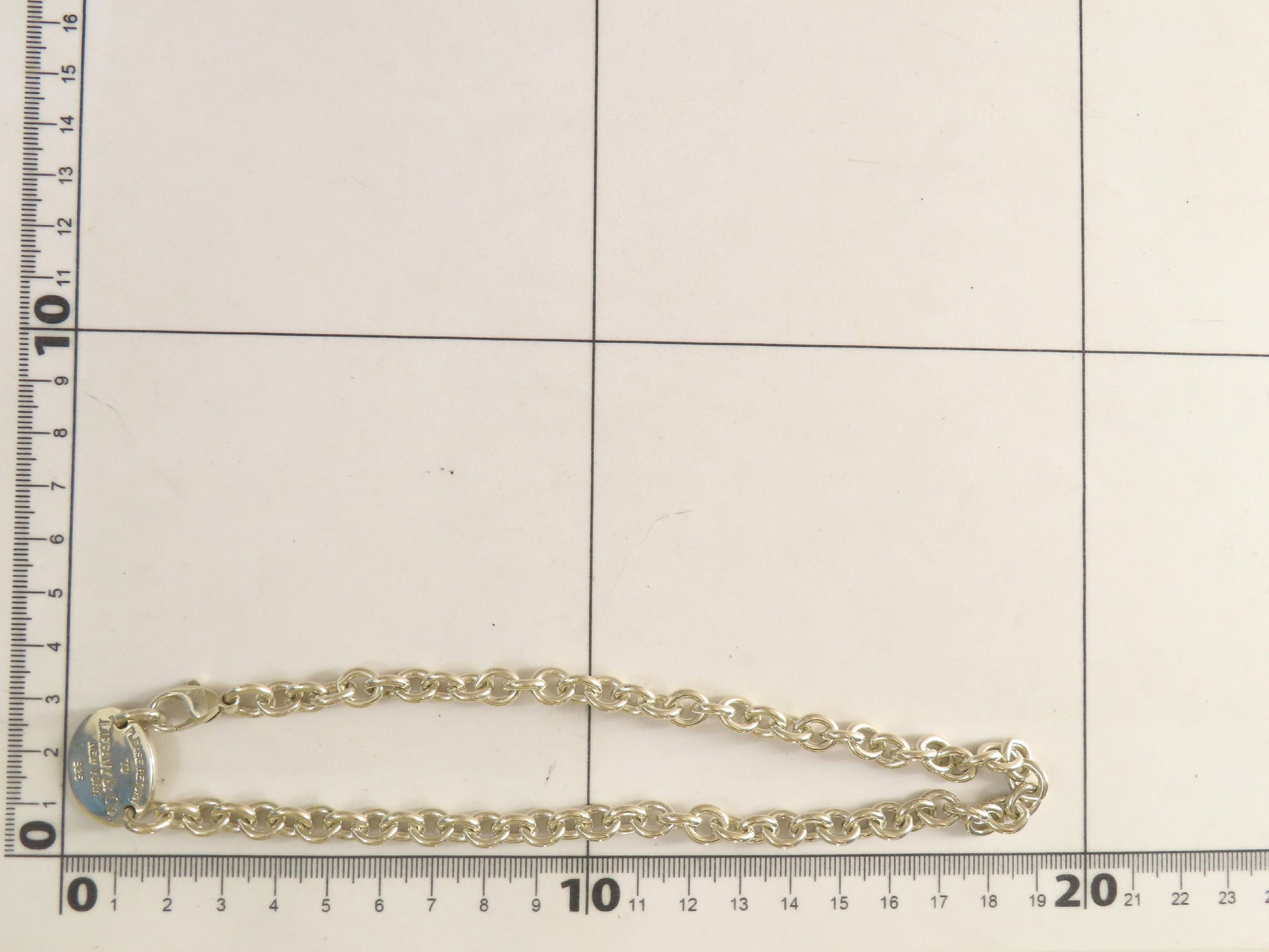 Tiffany & Co. Return to Tiffany Double Oval Tag, 925 Stamp, 51g Total Weight Necklace
