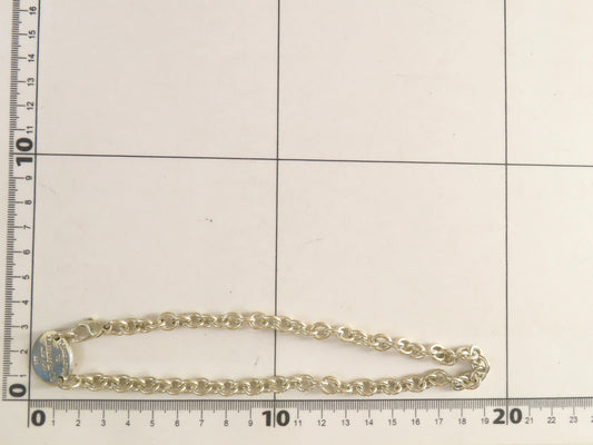 Tiffany & Co. Return to Tiffany Double Oval Tag, 925 Stamp, 51g Total Weight Necklace