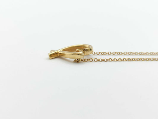 Tiffany & Co. Loving Heart Necklace in Yellow Gold and AU750, 3.5g 