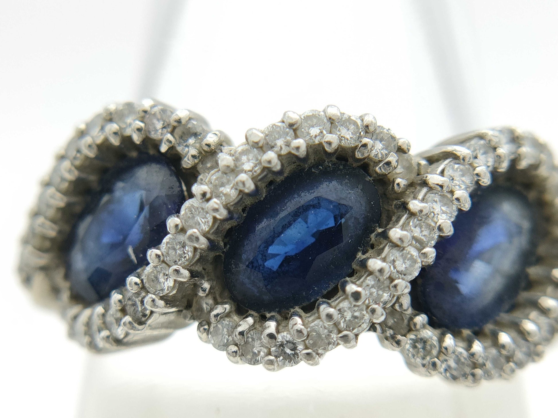 S1.50ct D0.35ct Pt900 10.6g Ring 